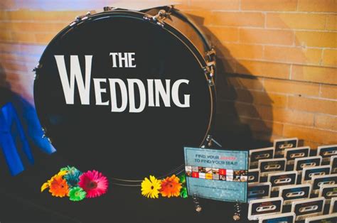 Fun And Colorful Beatles Inspired Real Wedding