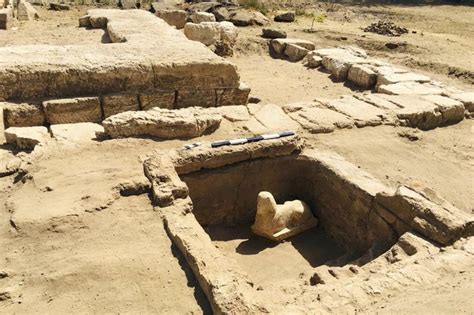 archaeologists in egypt unearth sphinx like roman era statue winnipeg free press