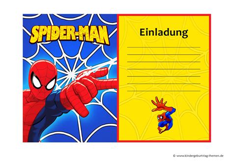 Einladungskarten zum geburtstag kostenlos gratis einladung drucken. Spiderman Einladungskarten: kostenlose Vorlagen der ...