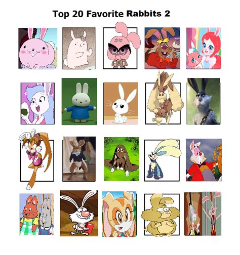 Top 20 Favorite Rabbits By Purplelion12 On Deviantart