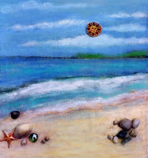 Three Beaches A Painting By Mary Ann Leitch Pixels