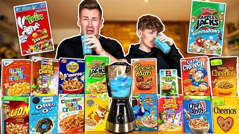 Brothers Try The Craziest Cereals In The World And Blend Them Youtube