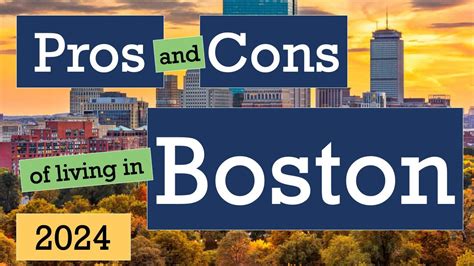 Pros And Cons Of Living In Boston Ma Youtube