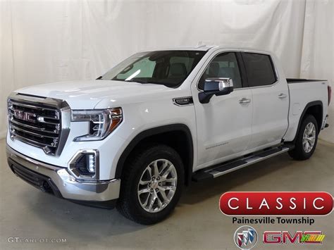 2019 Summit White Gmc Sierra 1500 Slt Crew Cab 4wd 129017969 Photo 7