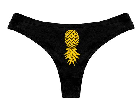Upside Down Pineapple Panties Funny Sexy Naughty Slutty Swinger Party Symbol Hotwife Cuckold Bbc