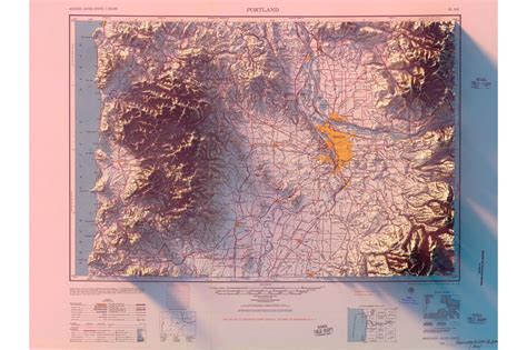 Scott Reinhard Three Dimensional Maps Artwork United States Geological