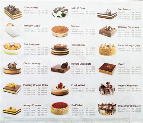 Daftar Harga Kue Dapur Cokelat