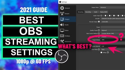 Best Obs Settings For Streaming High Fps Full Hd And No Lag Streaming Youtube
