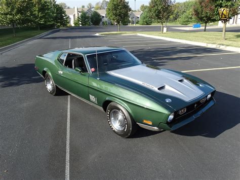 1971 Ford Mustang Mach 1 Cars Green Coupe Usa Wallpapers Hd