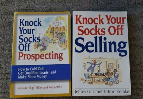 Knock Your Socks Off Prospecting And Selling Lot Of 2 Books Ebay