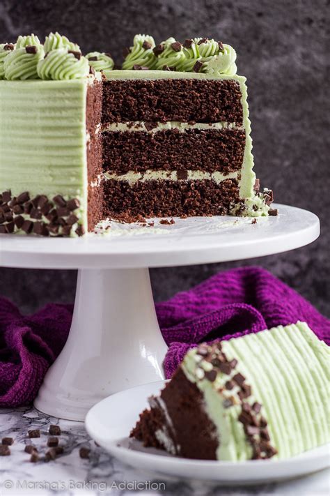 Really Nice Recipes Every Hour Mint Chocolate Chip Layer Cake Recipe