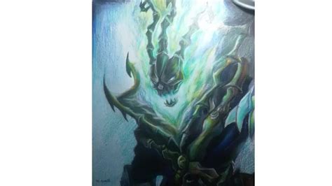 Drawing Thresh Of The League Of Legends Youtube