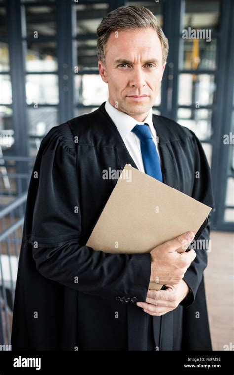 Serious Lawyer Looking At The Camera Stock Photo Alamy