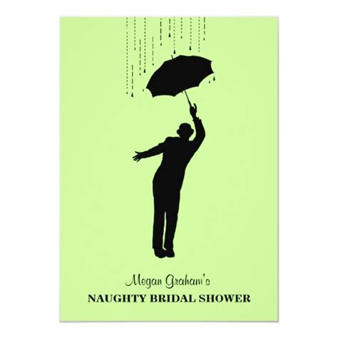 stripper naughty bridal shower party invitation zazzle