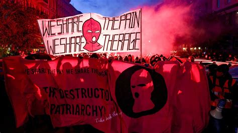 Feministische Demonstration Gegen Sexismus Und Patriarchale Gewalt