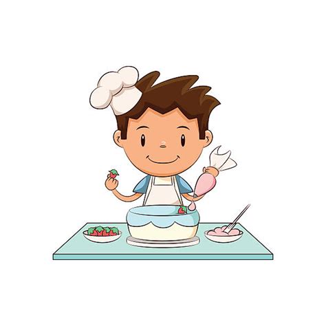 Best Making A Cake Illustrations Royalty Free Vector Graphics And Clip