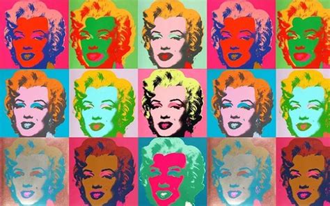 World Of Faces Portrait Collage Of Marilyn Monroe By Andy Warhol