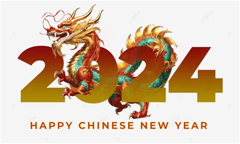 Happy Chinese New Year 2024 Zodiac Sign Of The Dragon Year Of The