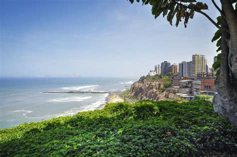 Paisagens Da Cidade De Miraflores Em Lima Peru Foto De Stock Imagem