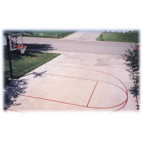 Basketball Court Stencil Kit Provides An Easy Way To Paint Flickr