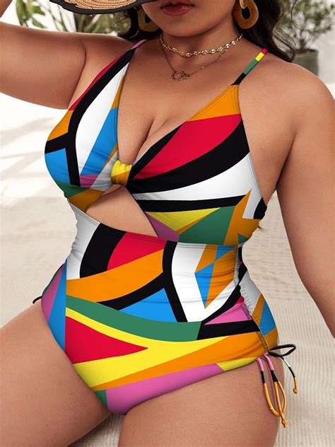 Gro E Plus Size Bade Bekleidung Frauen Einteiligen Push Up Badeanzug Einteilige Beach Wear