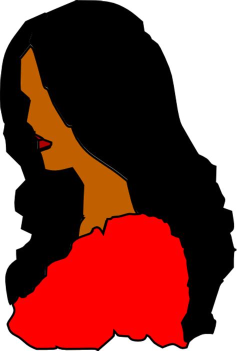 Beautiful Woman In Red Clip Art At Vector Clip