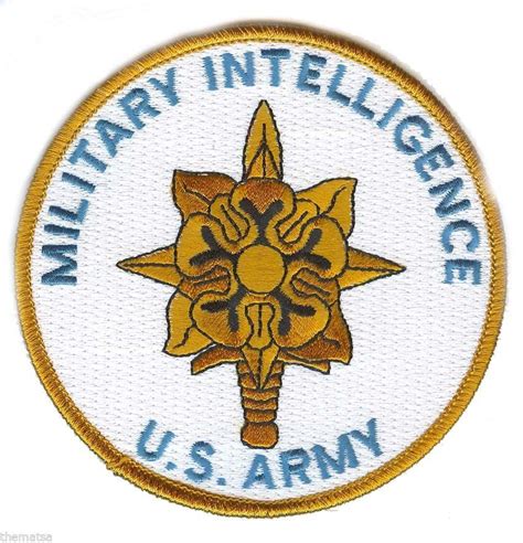 Army Military Intelligence 4 Embroidered Military Branch Patch Army