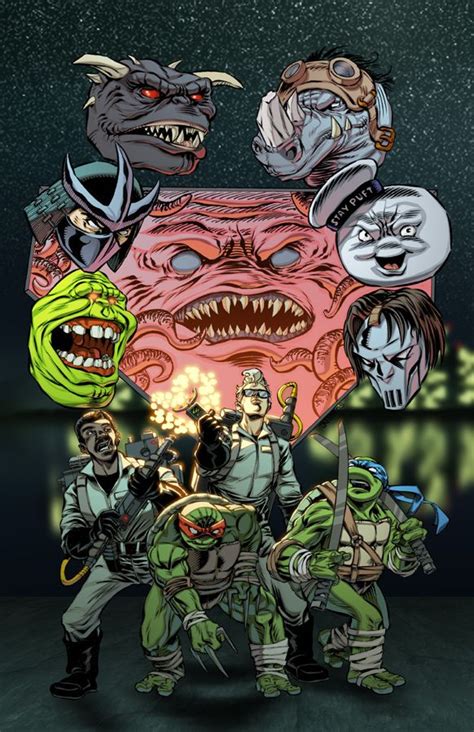 Variant Covers Illustration Artwork Ghostbusters Teenage Mutant
