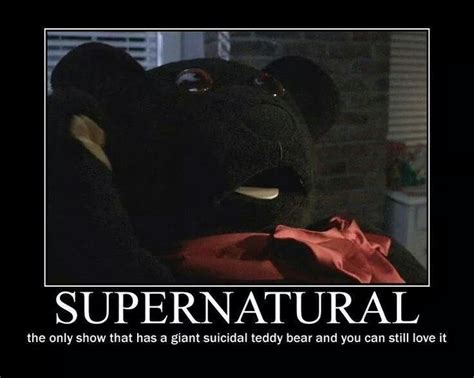 Teddy Bear Supernatural Funny Supernatural Supernatural Fandom