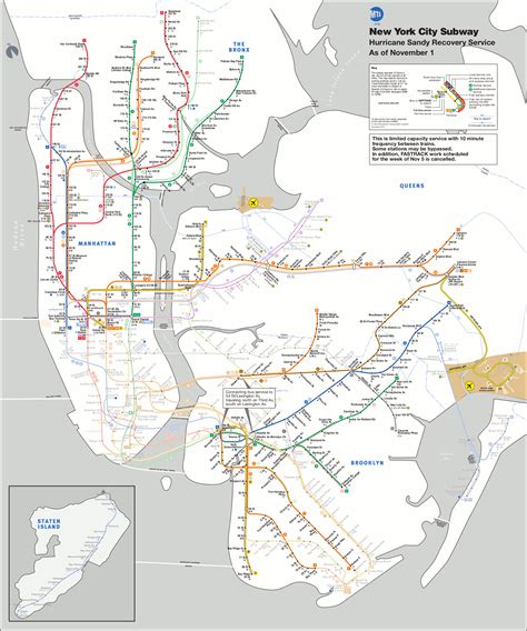 New York Subway Map 6 Train Map Of World