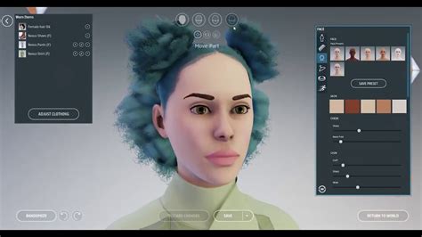 Getting Started With Sansar Customizing Your Avatars Face Youtube