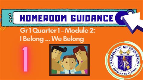 Homeroom Guidance Grade 1 Quarter 1 Module 2 Youtube