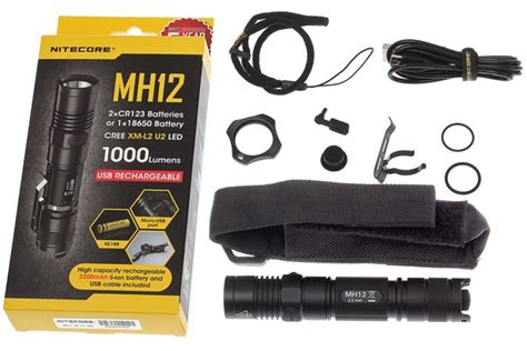 Check out the 2nd generation mh12 v2. NiteCore MH12W Neutral White oplaadbare LED-zaklamp ...