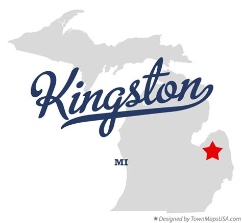 Map Of Kingston Mi Michigan