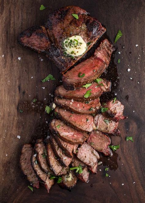 Grilled Sirloin Steak Topped With Herb Compound Butter Laptrinhx News