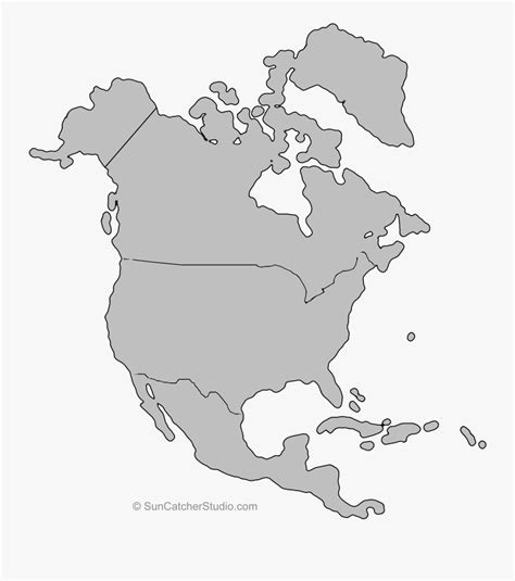 North America Outline Png North America Continent Outline Free