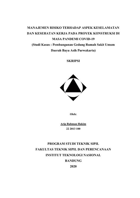 Detail Contoh Kasus Manajemen Risiko Di Rumah Sakit Koleksi Nomer