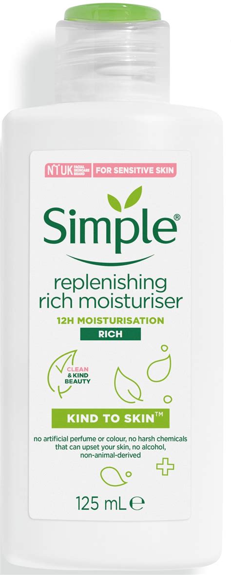 Simple Kind To Skin Replenishing Rich Moisturiser Ingredients Explained