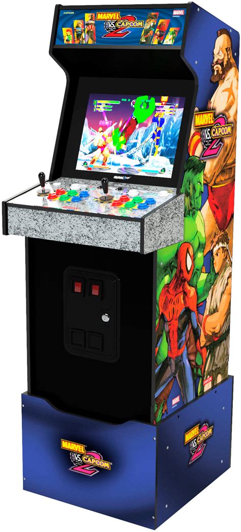 Arcade1up Marvel Vs Capcom 2 Arcade With Lit Marque Mrc A 207310 Best Buy
