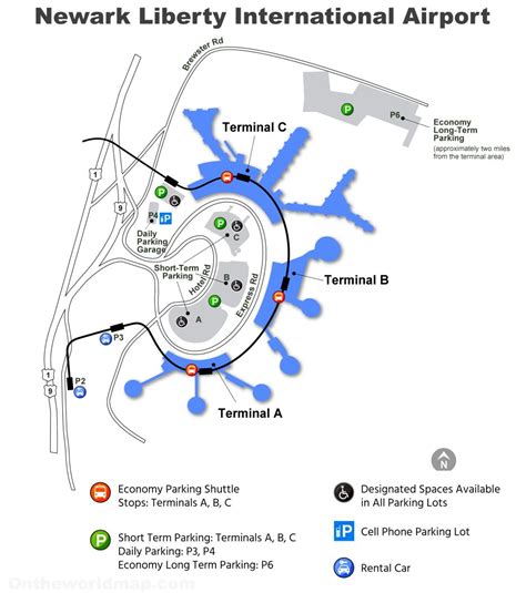 Newark Airport Map