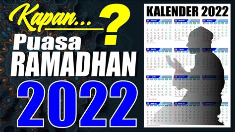 Bulan Ramadhan 2022 Jatuh Pada Tanggal Dakwah Islami