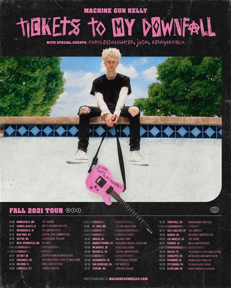 Machine Gun Kelly Announces Fall 2021 “tickets To My Downfall” Us Tour Business Wire
