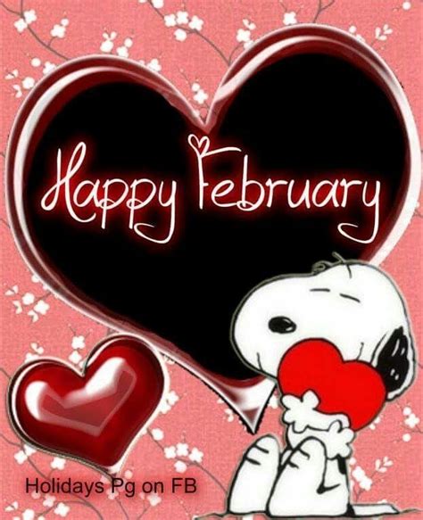 Hello February Snoopy Valentine Snoopy Love Happy February