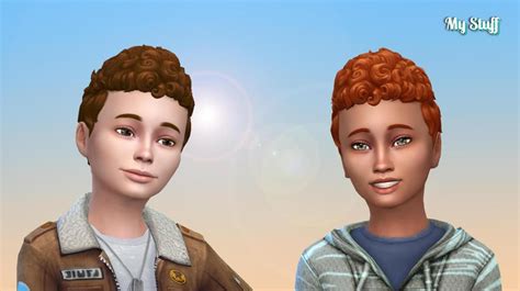 Mid Curly Hair For Boys At My Stuff Sims 4 Updates 369