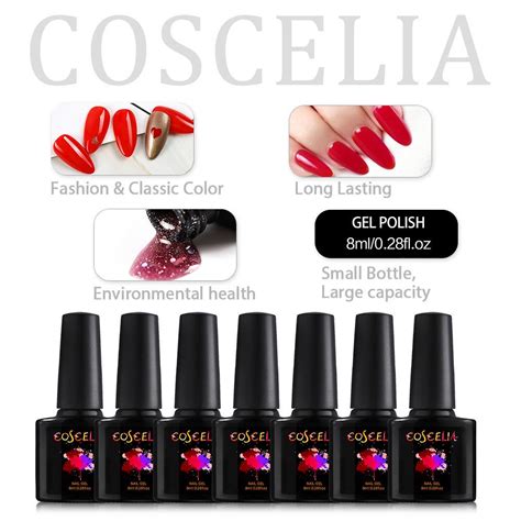 Buy Coscelia Nail Kit 10pcs Nail Gel Polish 36w Uv Led Nail Dryer Lamp
