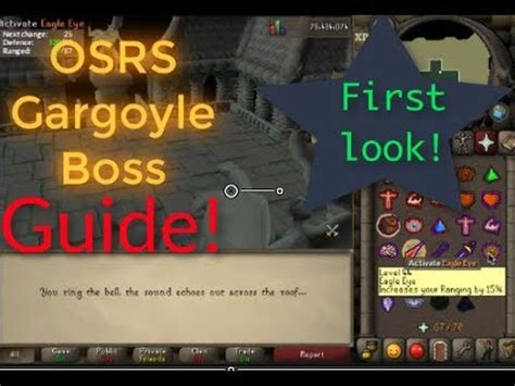 If using the shortcut by the crawling hands, which requires 61 agility, make sure you. Runescape OSRS - New Gargoyle Boss ( First look & Guide) - YouTube