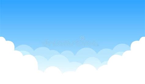 Sky With Clouds Vector Illustration Of Sky With Clouds Aff Clouds