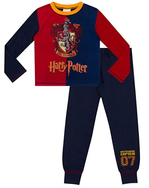Boys Harry Potter Gryffindor Long Pyjamas 8 9 Years