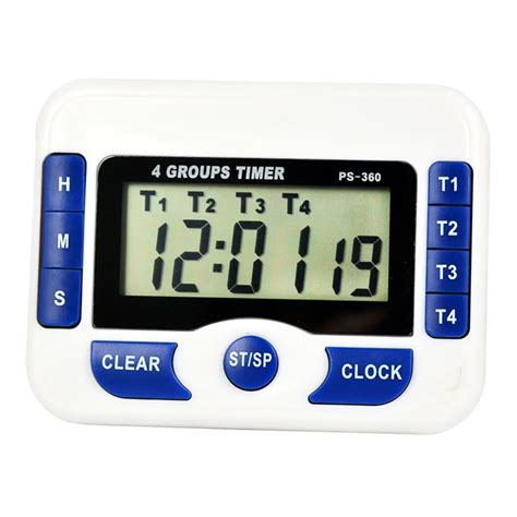 5pcs Magnetic Digital Clock Kit 4 Groups Channel Alarm Timer Digitale