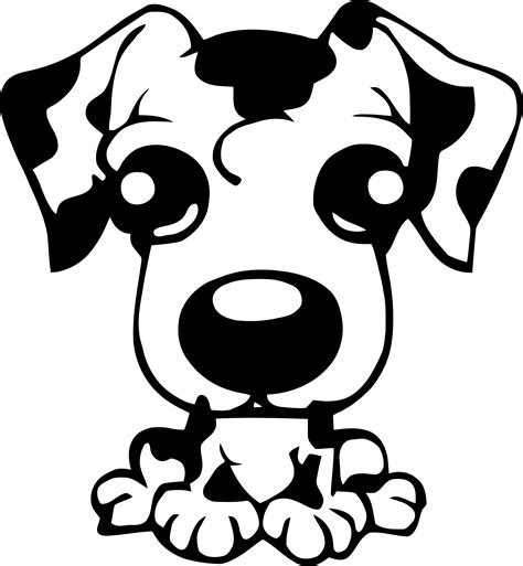 Simple Dog Clipart Black And White Public Domain Clip